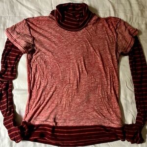 Free People, Piper Twofer Long Sleeve Shirt, Size Medium
